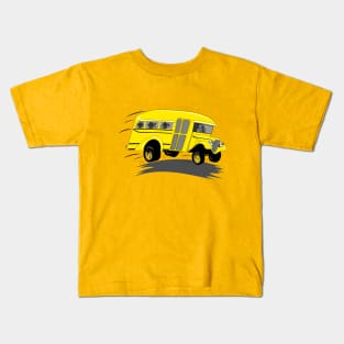 Back to School! A School Bus full of monkeys Kids T-Shirt